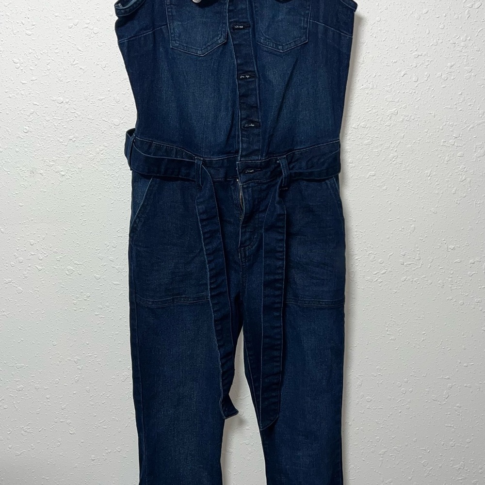 Rewash Blue Durable Jean‎ Jumpsuit with Classic Denim Construction